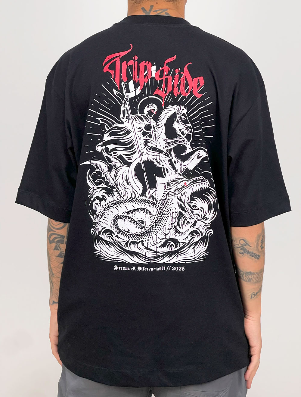 Camiseta Oversized Trip Side Race Fury