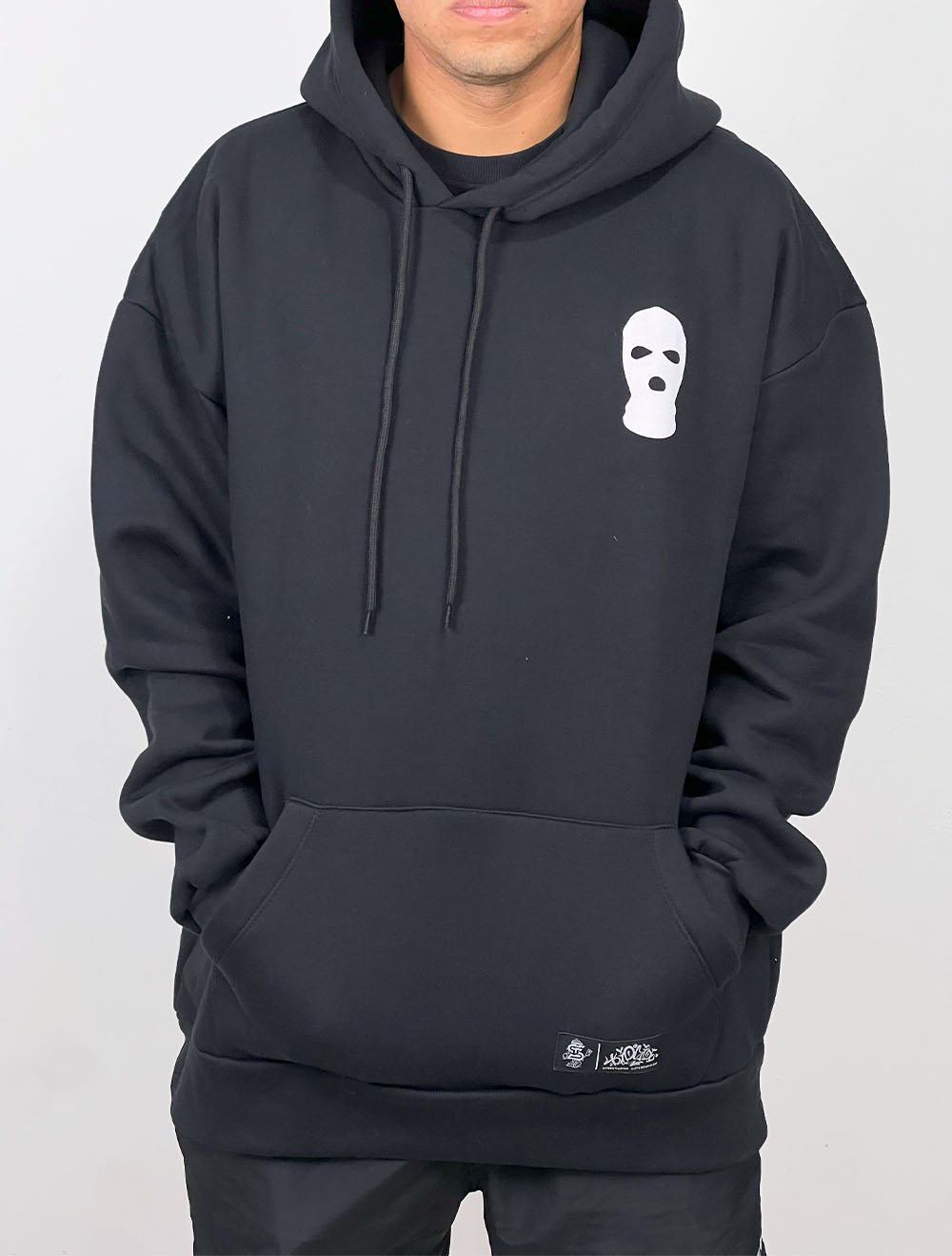 Blusa Moletom Trip Side Balaclava Multi Name - Preta