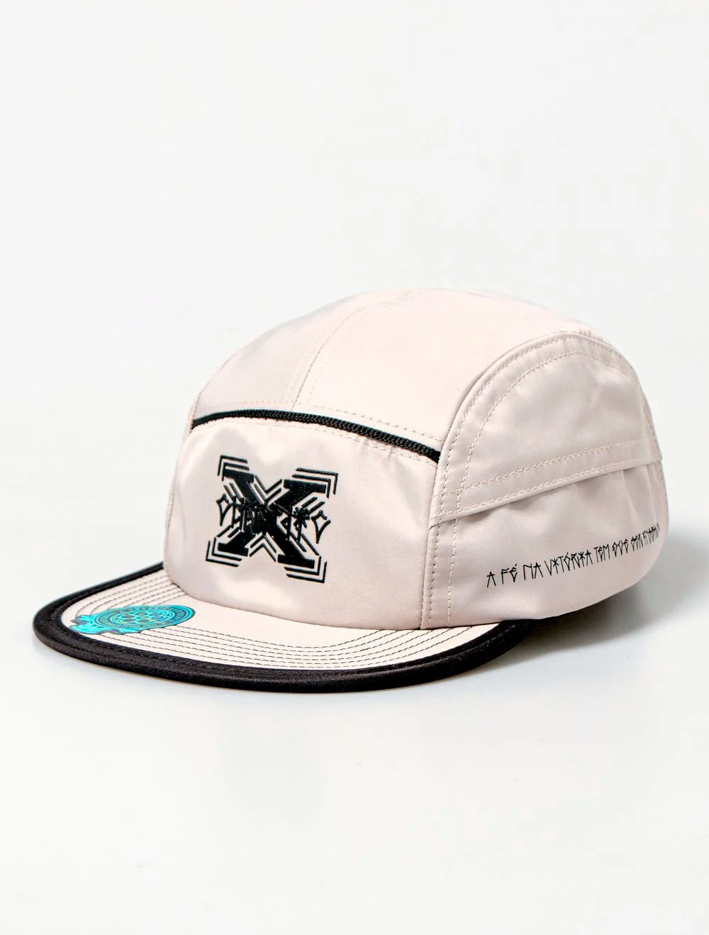 Boné 5 Five Panel Chronic-Dexter Logo Front - Creme - Aba Flexível