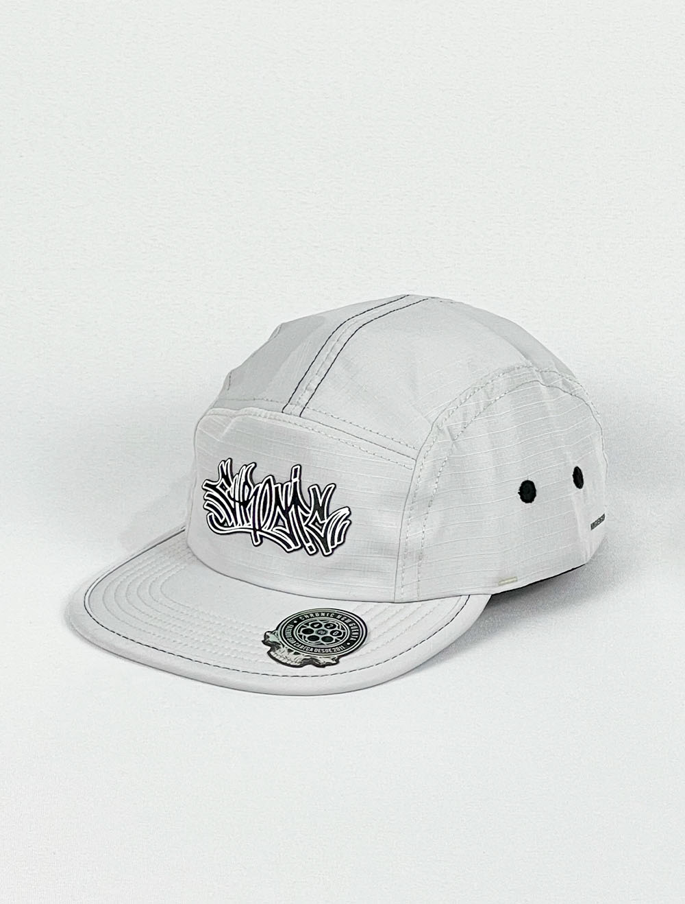 Boné 5 Five Panel Chronic Tag Drips Lateral - Preto - Aba Flexível