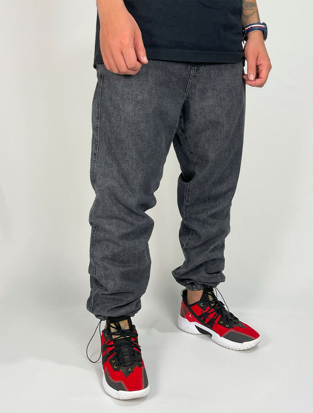 Calça Jeans Refen Standart - Cinza Escuro