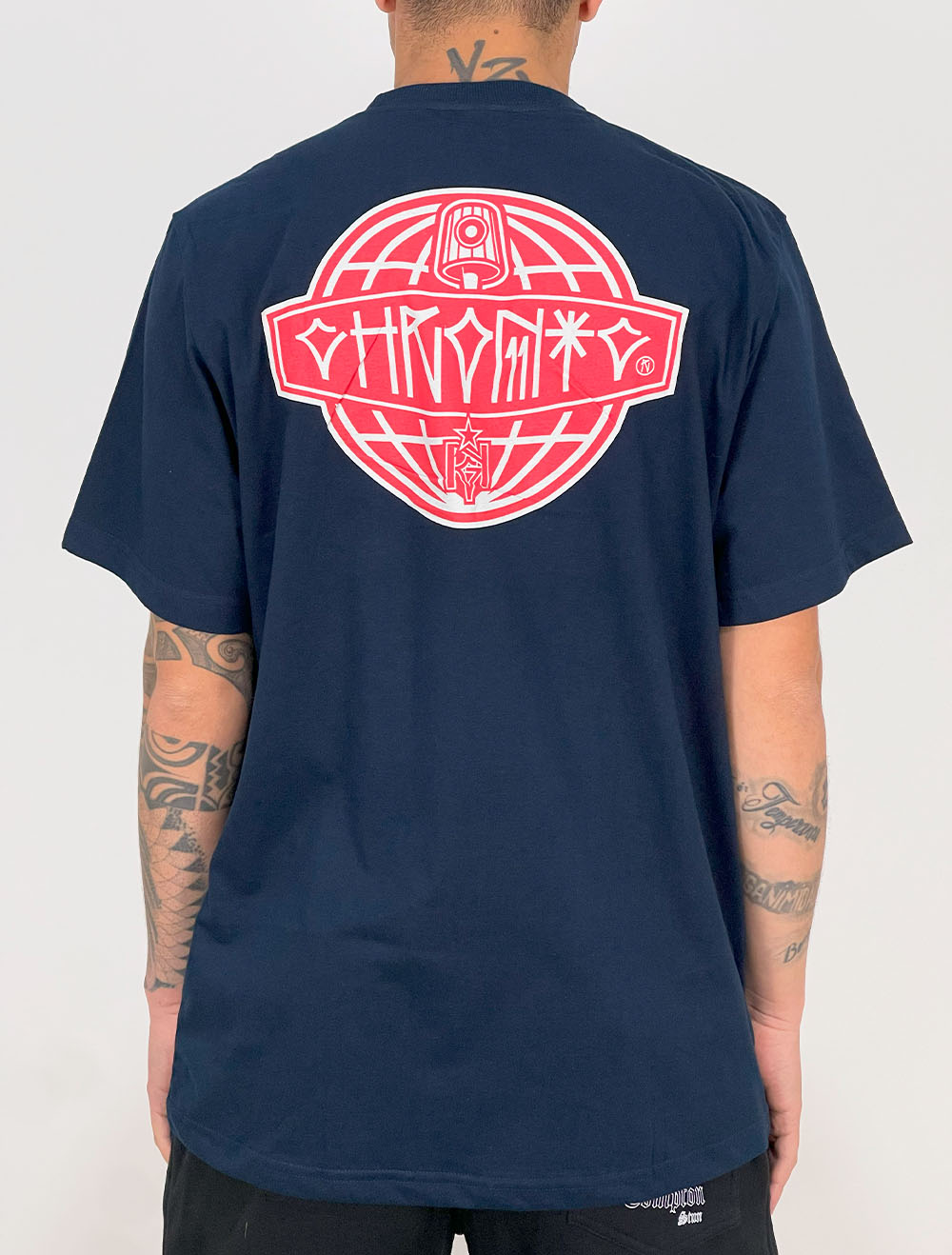 Plage  BACK LOGO Tシャツ Camiseta Chronic Authentic Tag 011 Back - Marinho