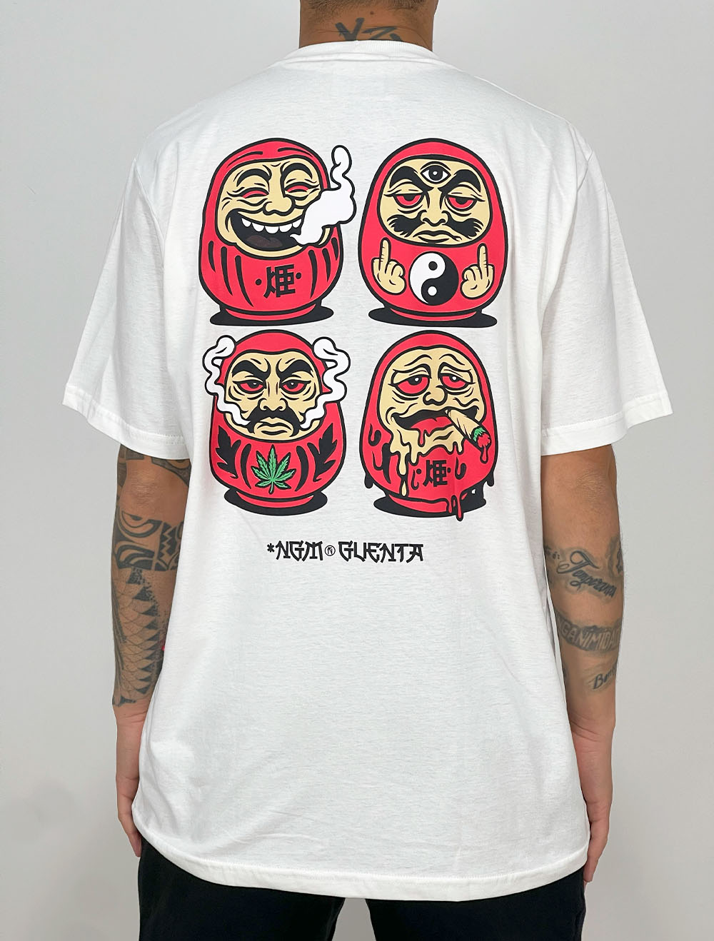 Camiseta Chronic Daruma Reaction - Off White