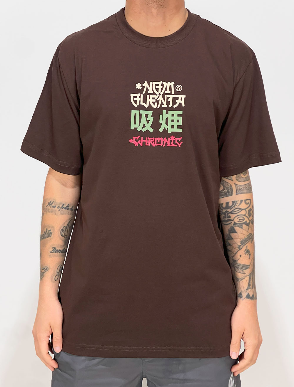 Camiseta Chronic Dragão Oriental x Gato Chapado