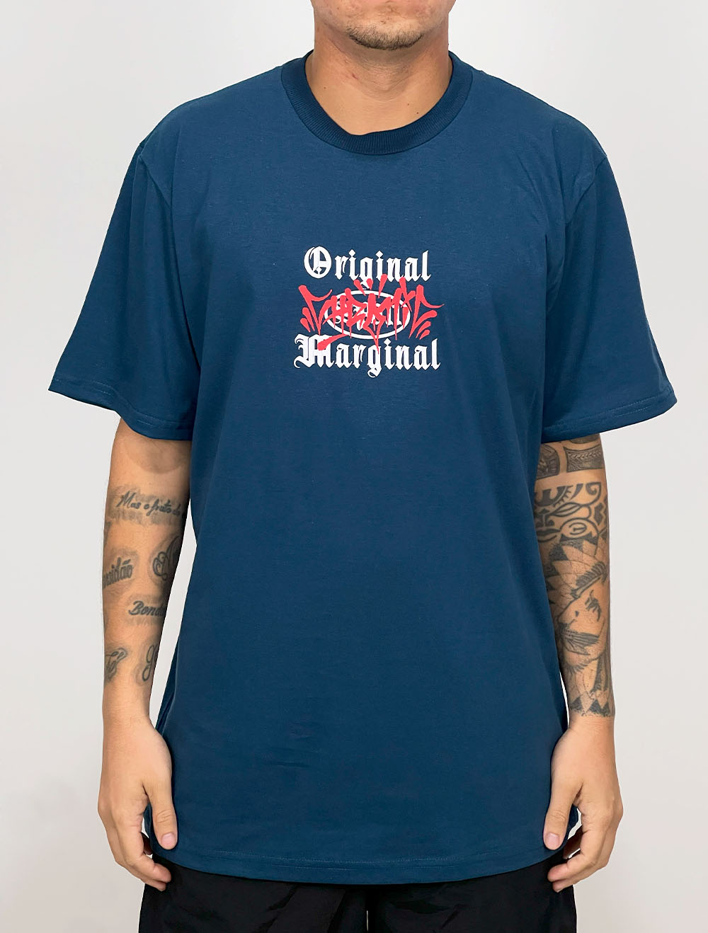 Camiseta Chronic Santa Graff Coroa de Espinho - Marinho