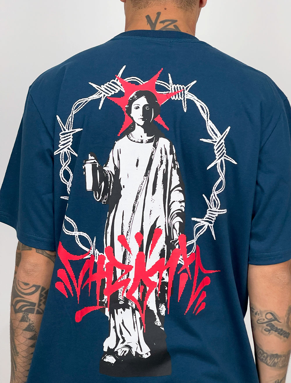 Camiseta Chronic Santa Graff Coroa de Espinho - Marinho Camiseta Chronic Santa Graff Coroa de Espinho - Marinho