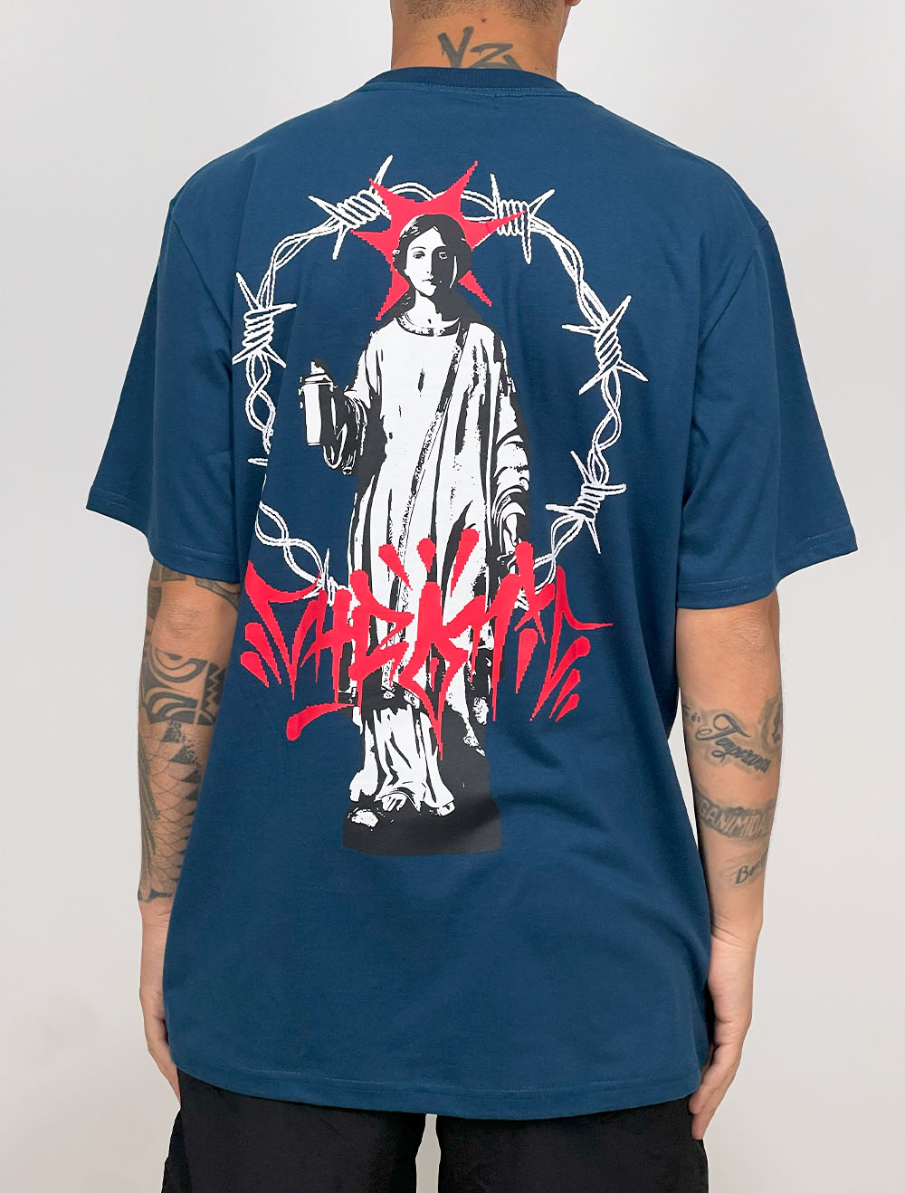 Camiseta Chronic Santa Graff Coroa de Espinho - Marinho