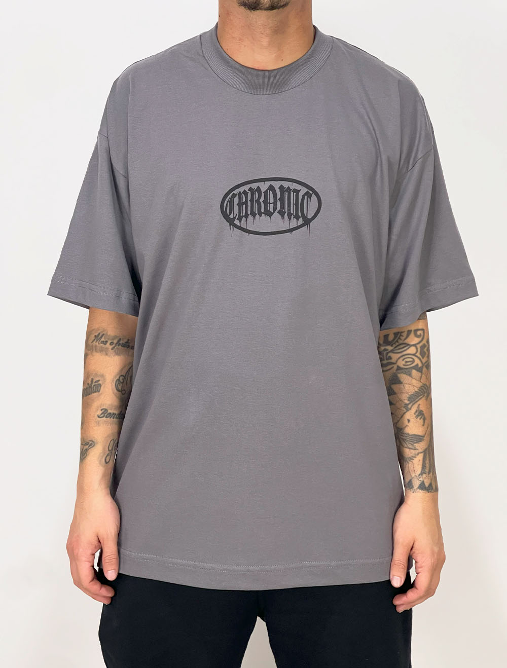 STORM CREW (STEEL GREY OVAL)　Lサイズ camiseta-oversized-chronic-sao