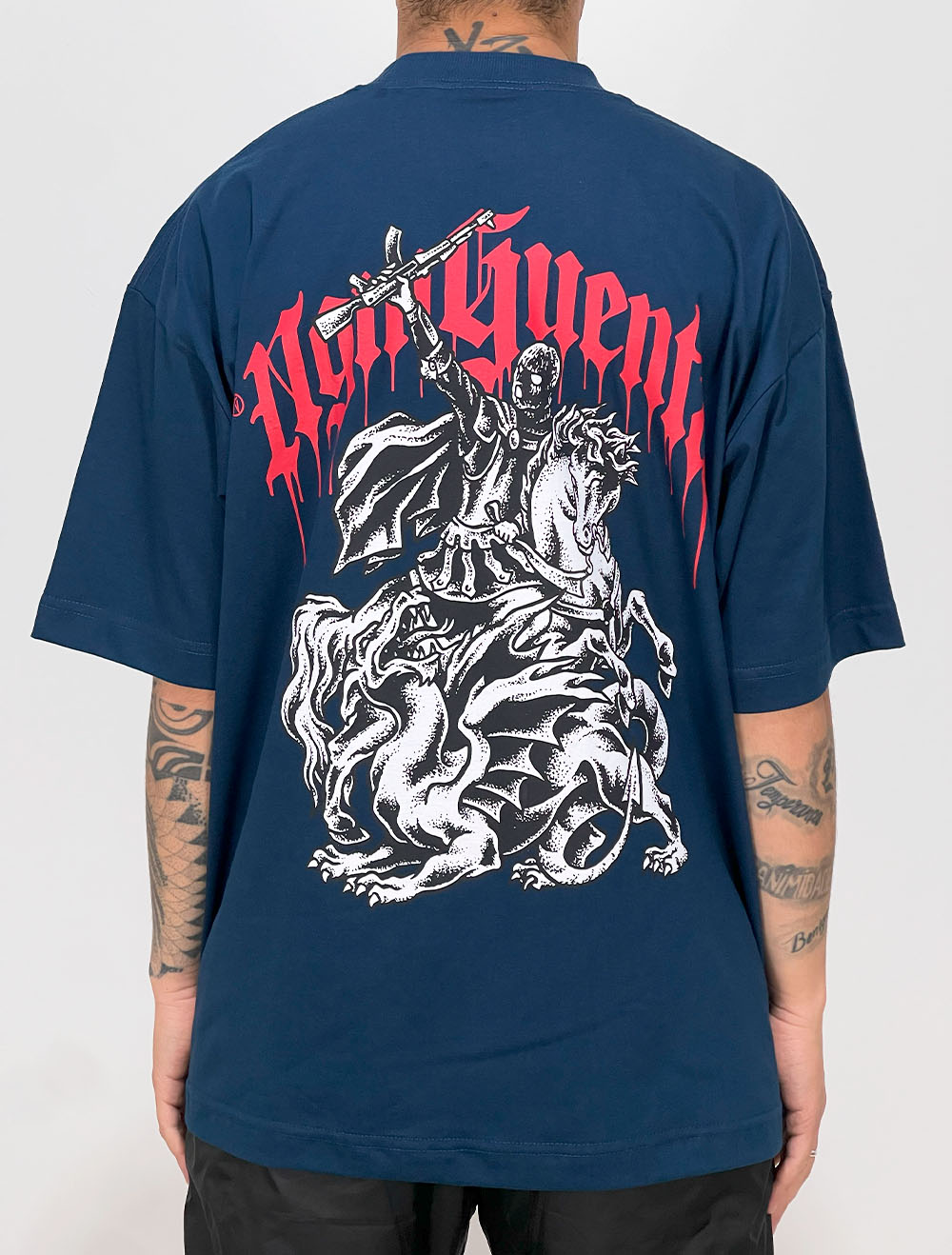 洋楽 g-rap Sag Nasty 2 Triple O Camiseta Oversized Chronic São Jorge Tag Caos