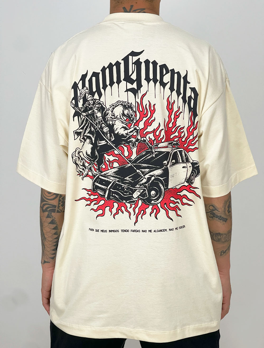 Camiseta Oversized Chronic São Jorge x ACAB
