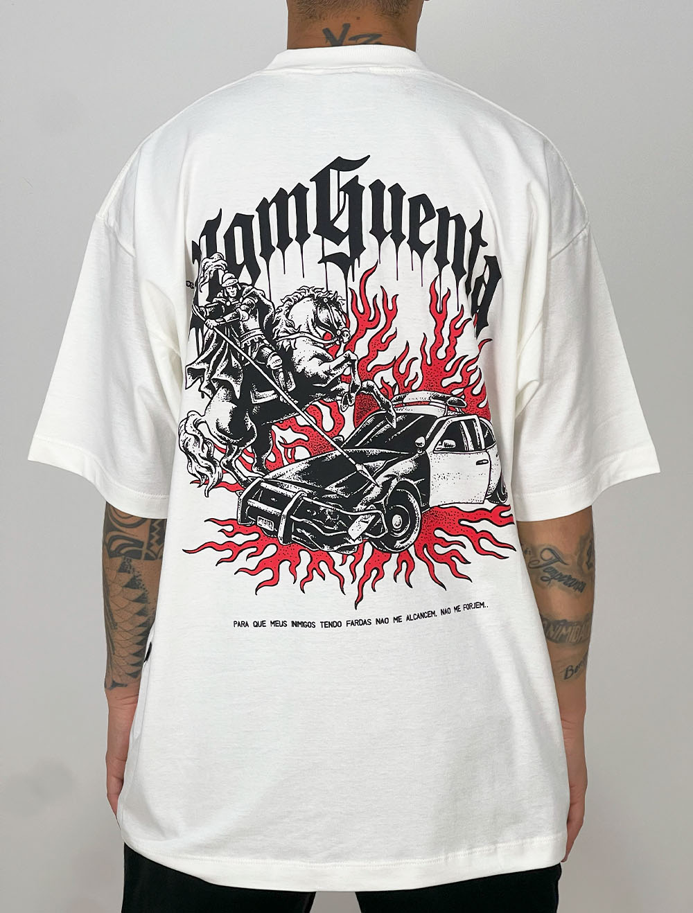 Camiseta Oversized Chronic São Jorge x ACAB