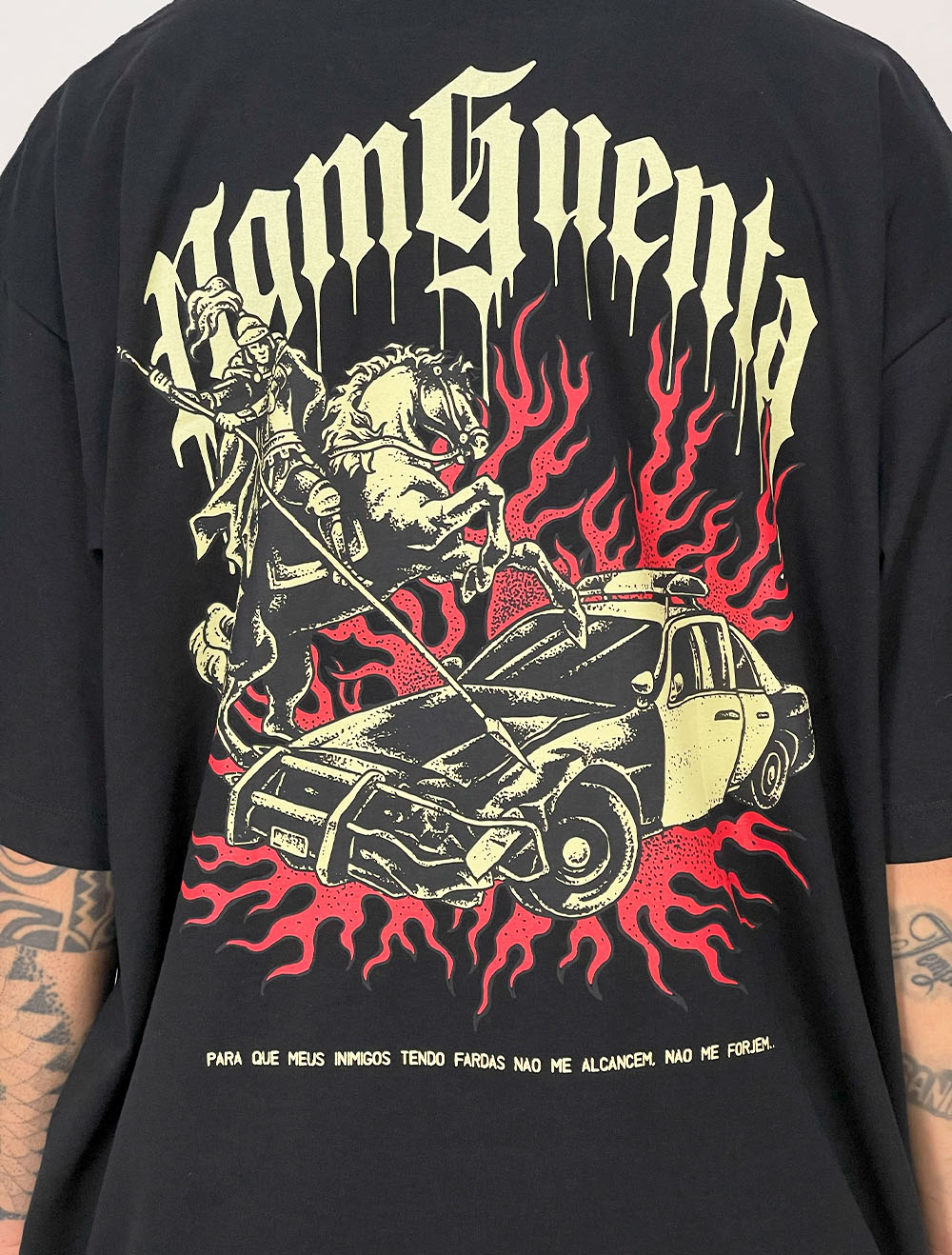 Camiseta Oversized Chronic São Jorge x ACAB