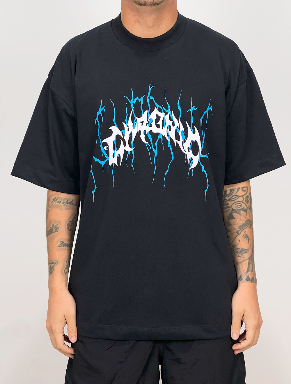 Camiseta Oversized Premium Chronic Tag Thunder - Creme