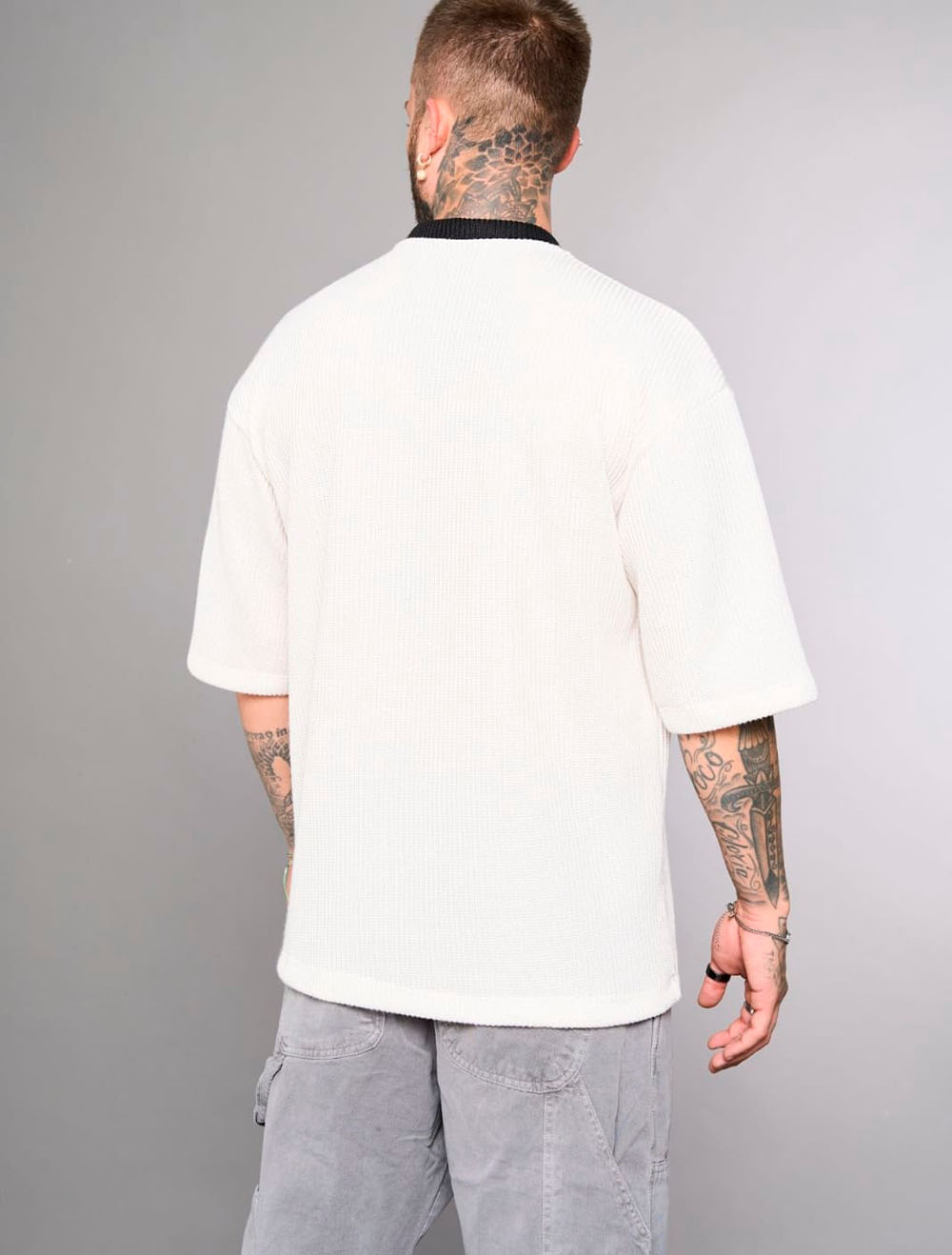 Camiseta Oversized Totanka 6 Named Writing - Cinza