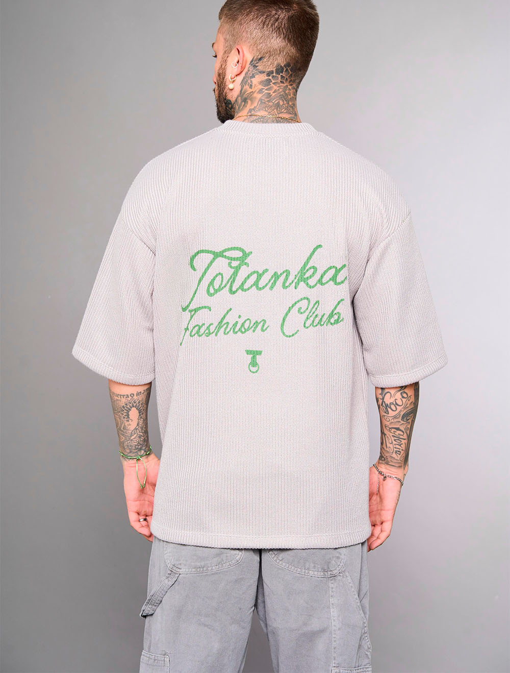 Camiseta Oversized Totanka 6 Named Writing - Cinza