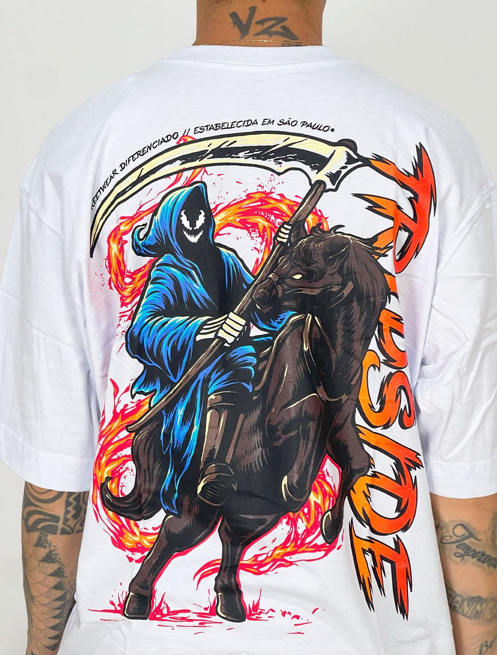 Camiseta Oversized Trip Side Death Knight