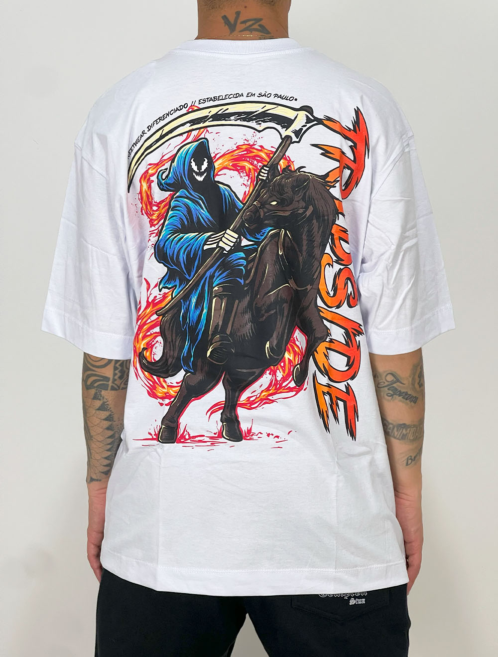 THE NIGHT BEFORE Tシャツ LLICA XL Camiseta Oversized Trip Side Death Knight