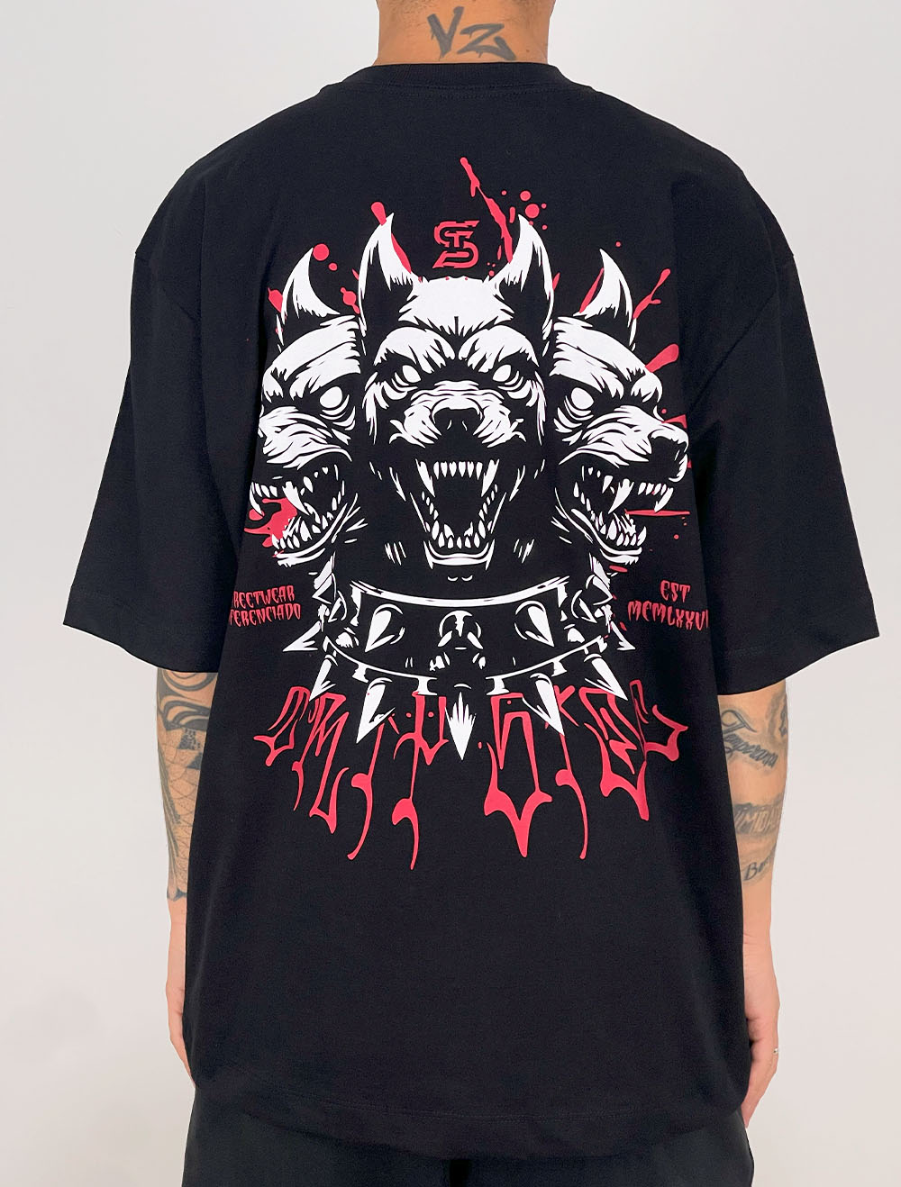 Camiseta Oversized Trip Side Fury Dogs