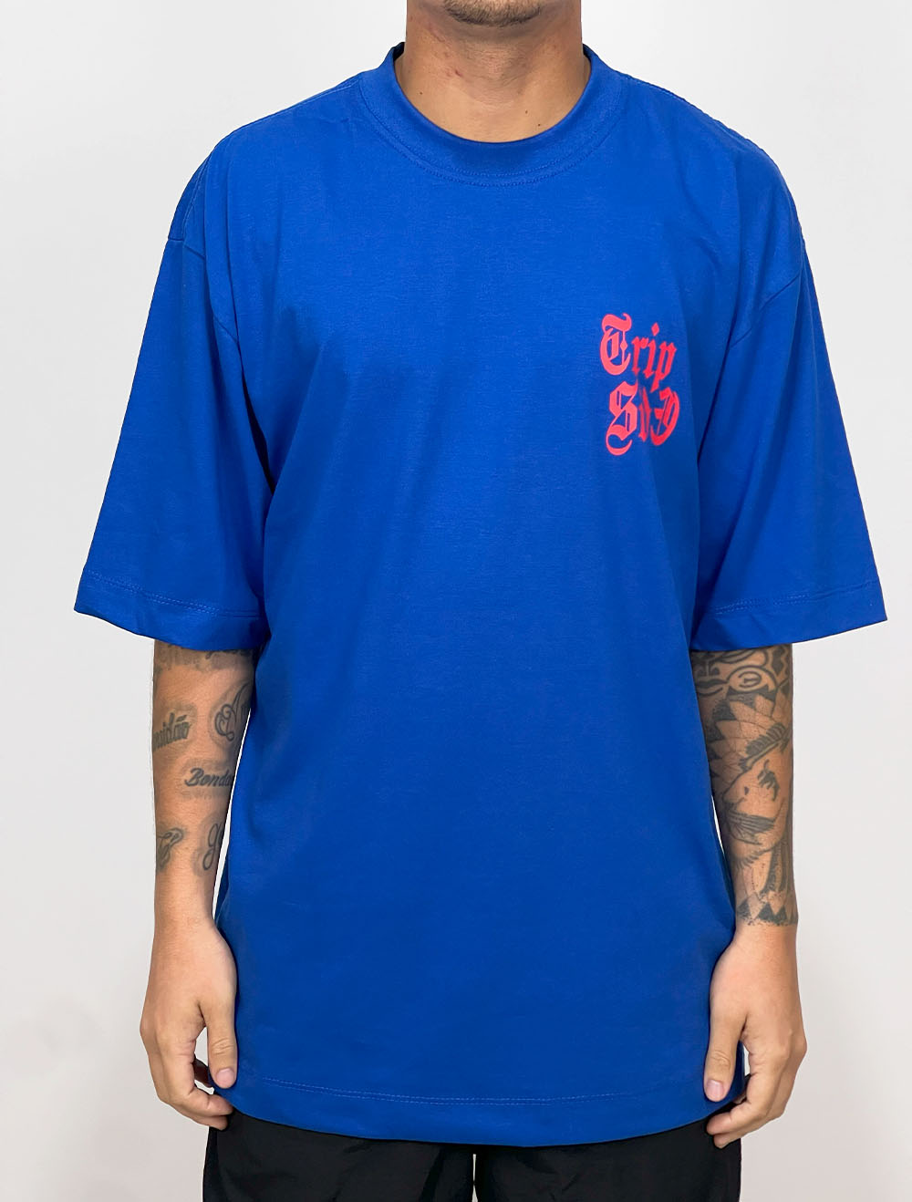 Camiseta Oversized Trip Side Bear Ink