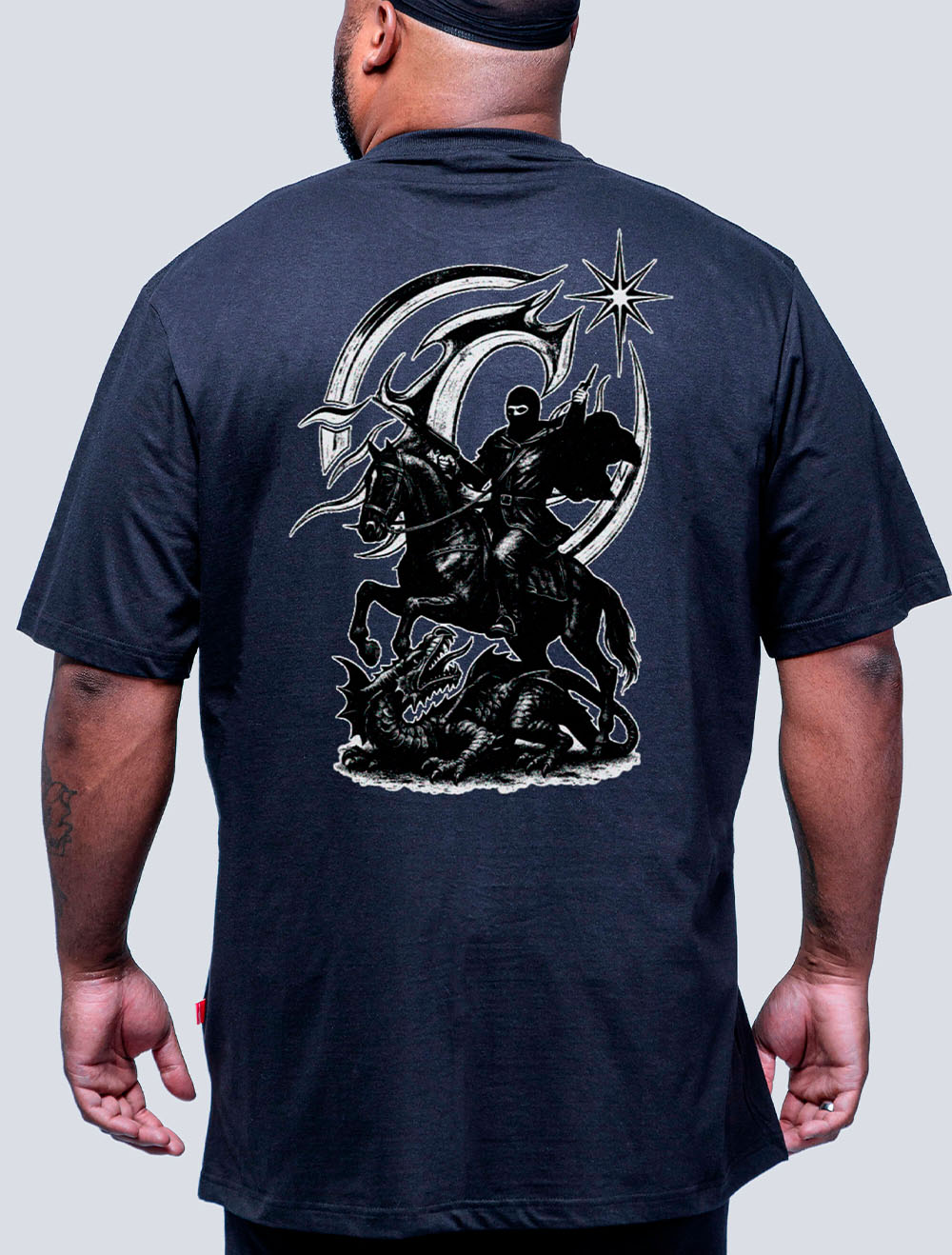 Camiseta Plus Size Chronic São Jorge Oração Update