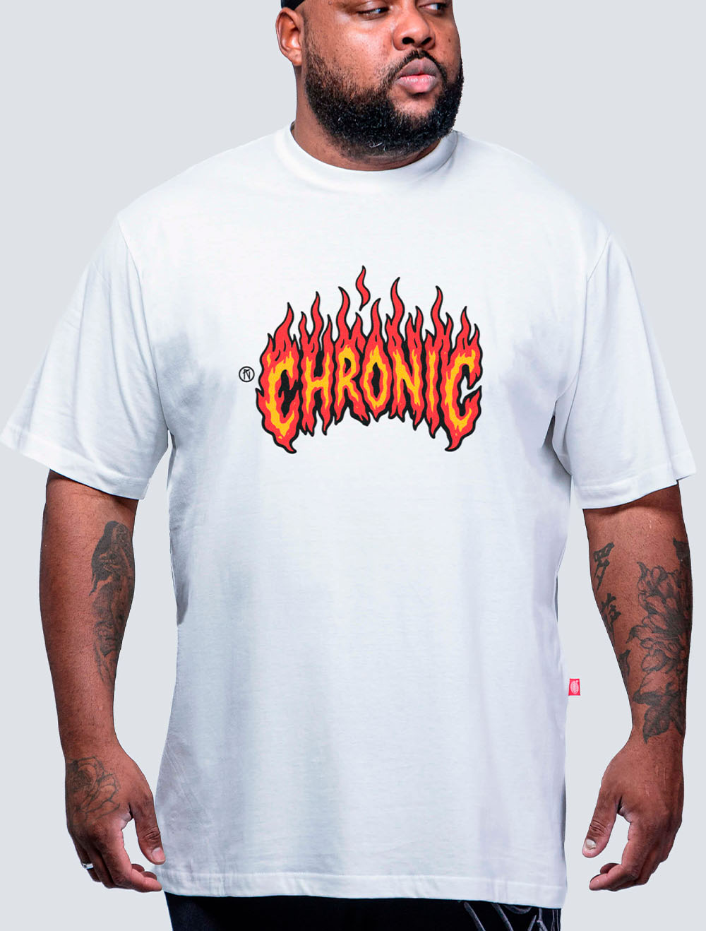 Camiseta Plus Size Chronic Tag Flame