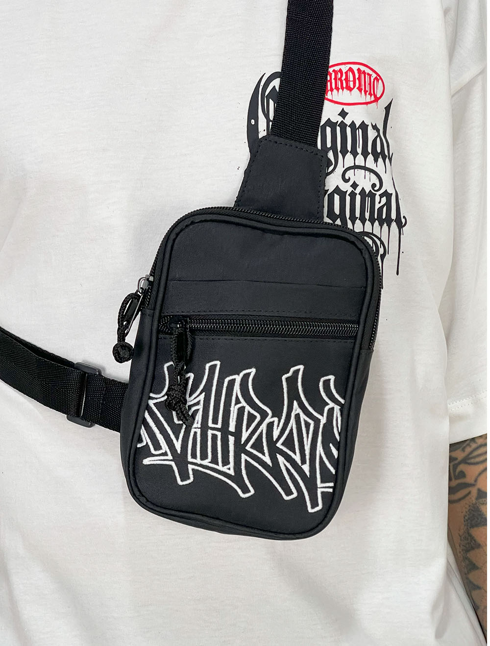 黒夢 THE PERFECT DAYS TO DIE Shoulder Bag Shoulder Bag Chronic Transversal Tag Wush