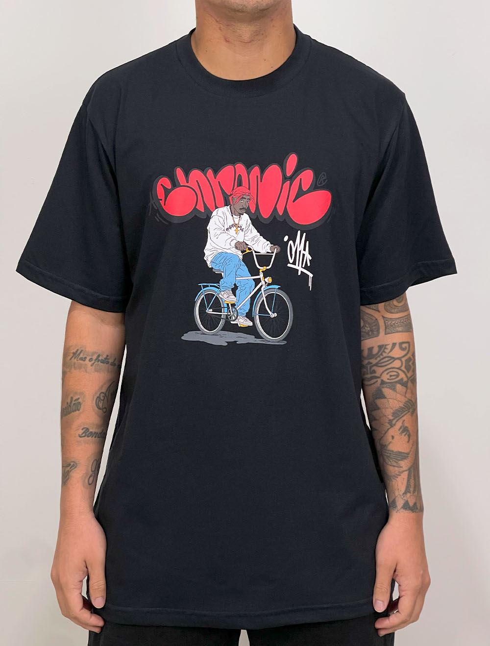 Camiseta Chronic Thug Life 2Pac Front - Marrom