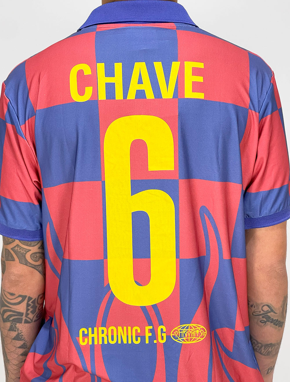 y2k 80s Nike FC Barcelona イギリス製サッカーシャツXL Camiseta Chronic de Time Spotifyah Barça Chave 6 - Azul-Grená