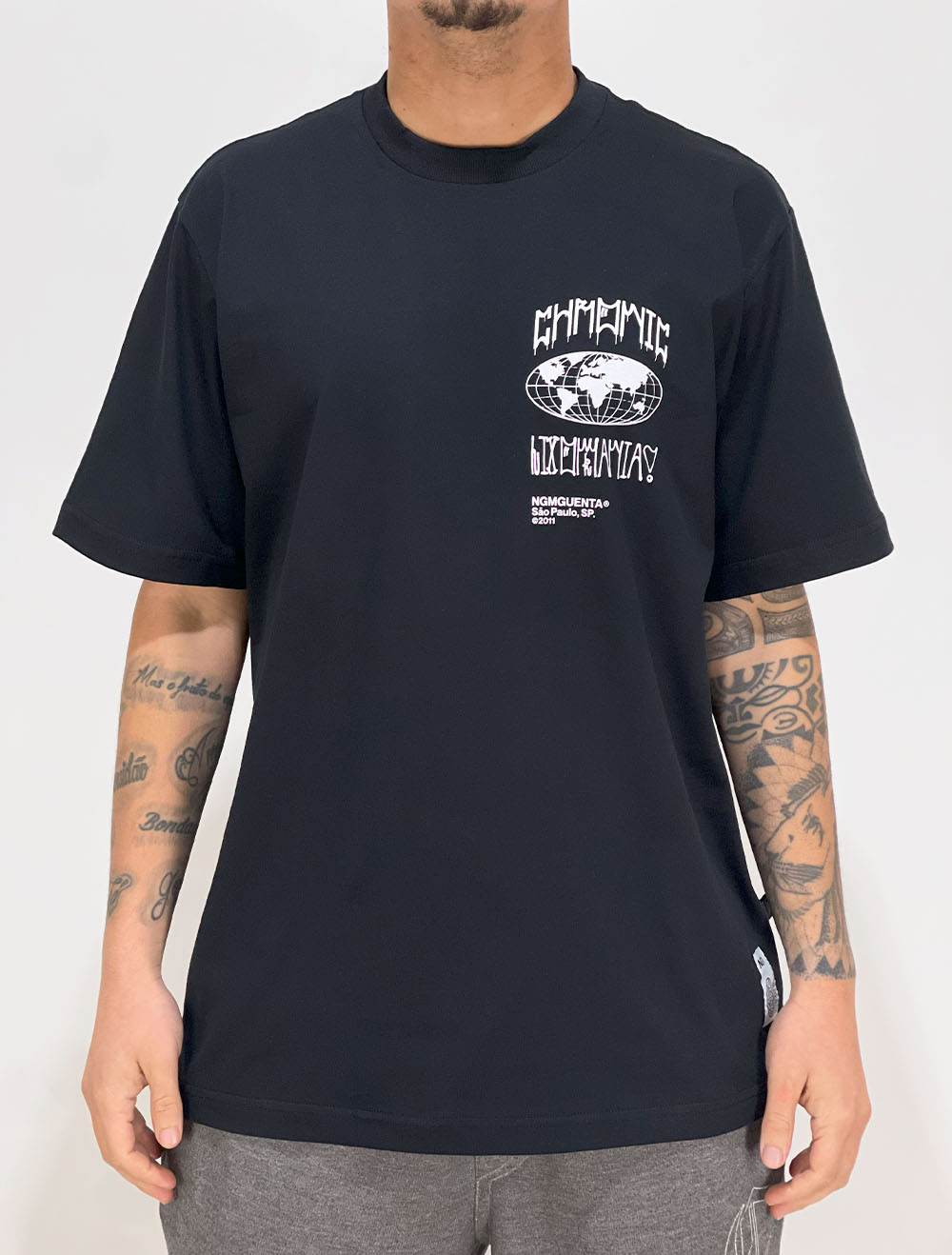 欺瞞/Deceit Camiseta Chronic/Lixo Mania Sem Justiça Sem Paz