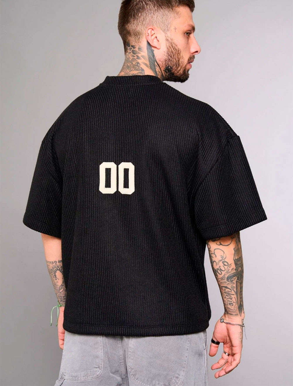Camiseta Oversized Totanka 10 Number Back - Preta