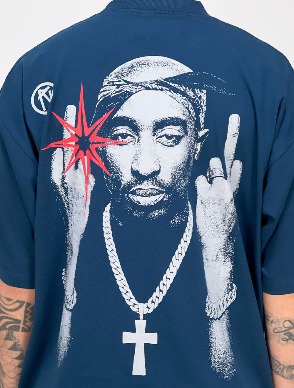 Camiseta Oversized Chronic 2Pac Realistic