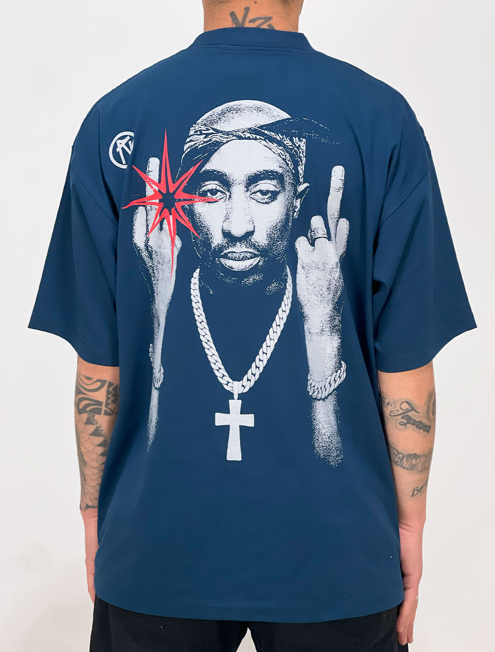 Camiseta Oversized Chronic 2Pac Realistic
