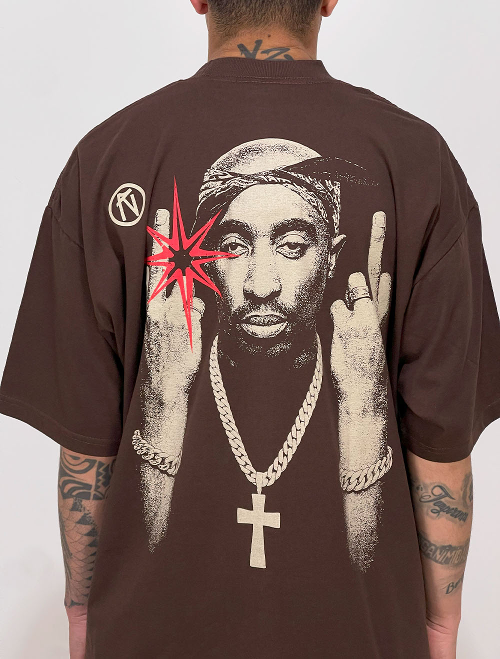 Camiseta Oversized Chronic 2Pac Realistic