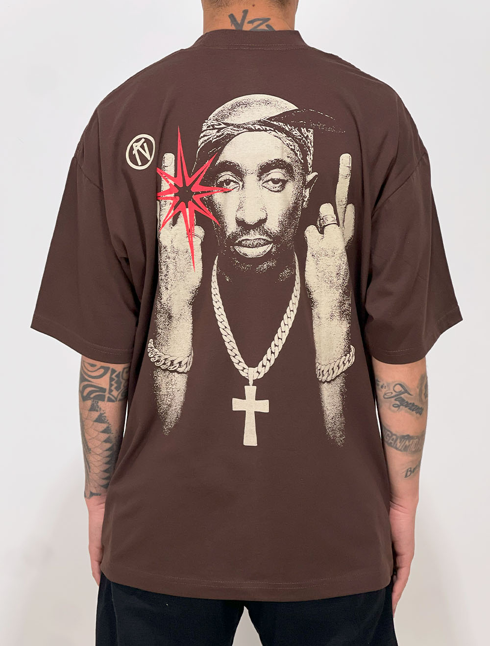 Camiseta Oversized Chronic 2Pac Realistic