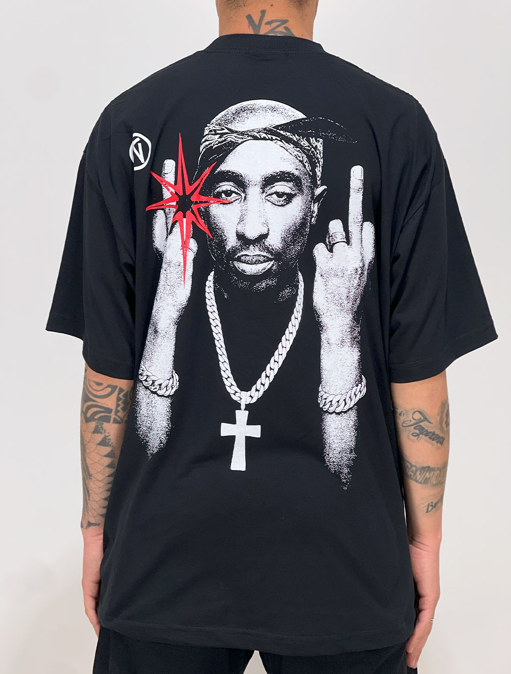 ryogaaa様2S Camiseta Oversized Chronic 2Pac Realistic