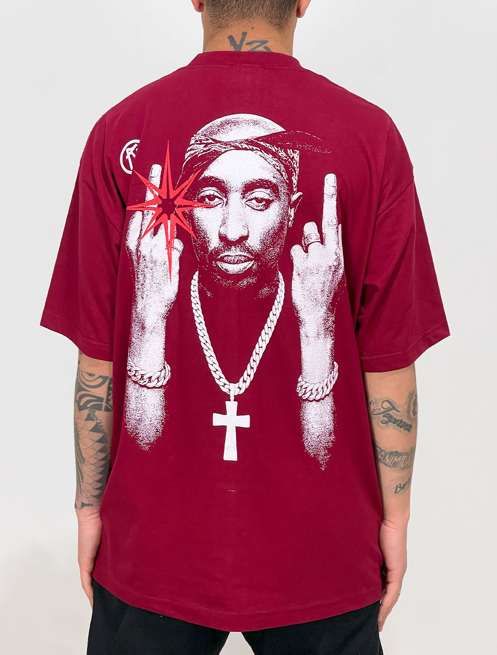 Camiseta Oversized Chronic 2Pac Realistic