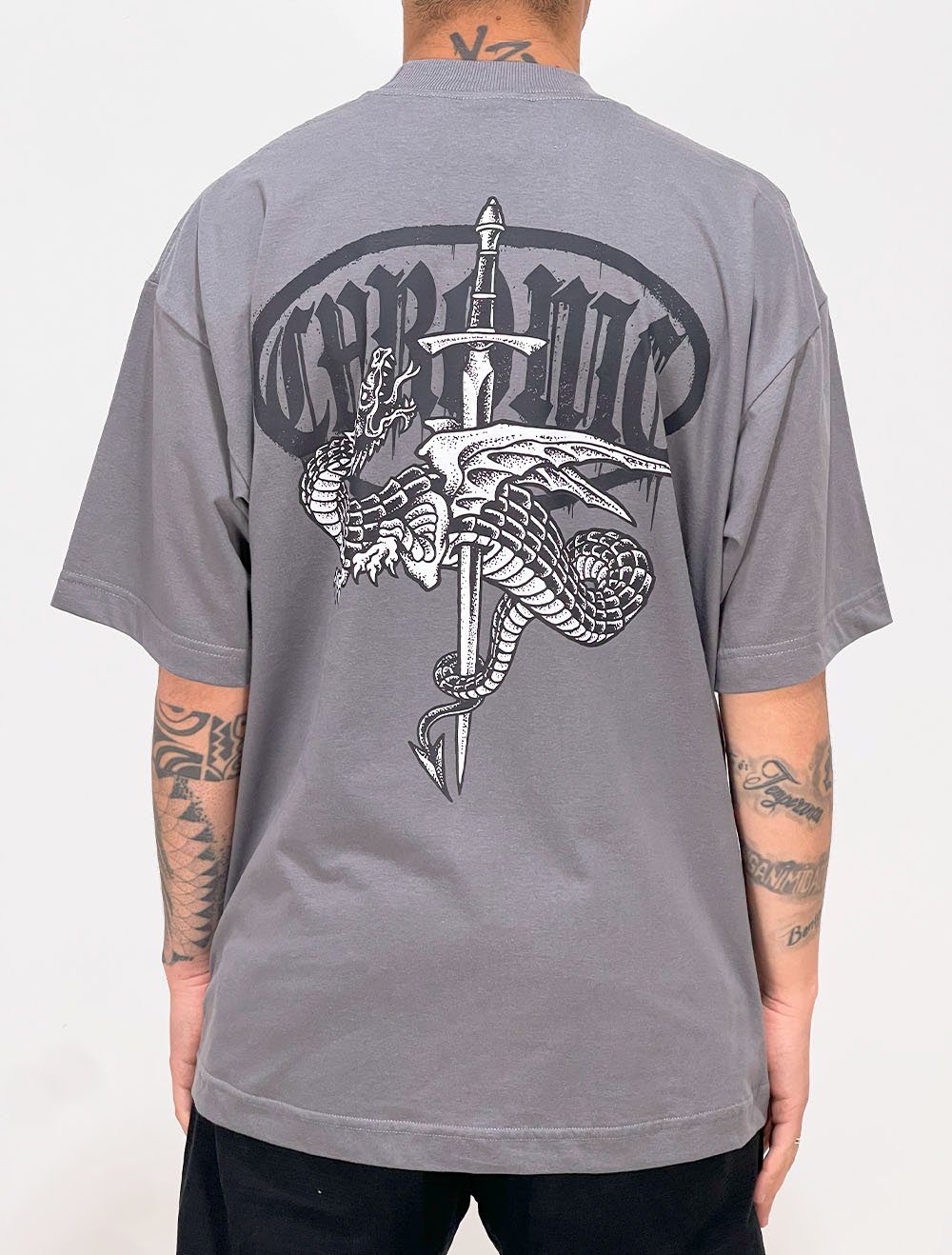 Camiseta Oversized Chronic Oração de S.J. Back