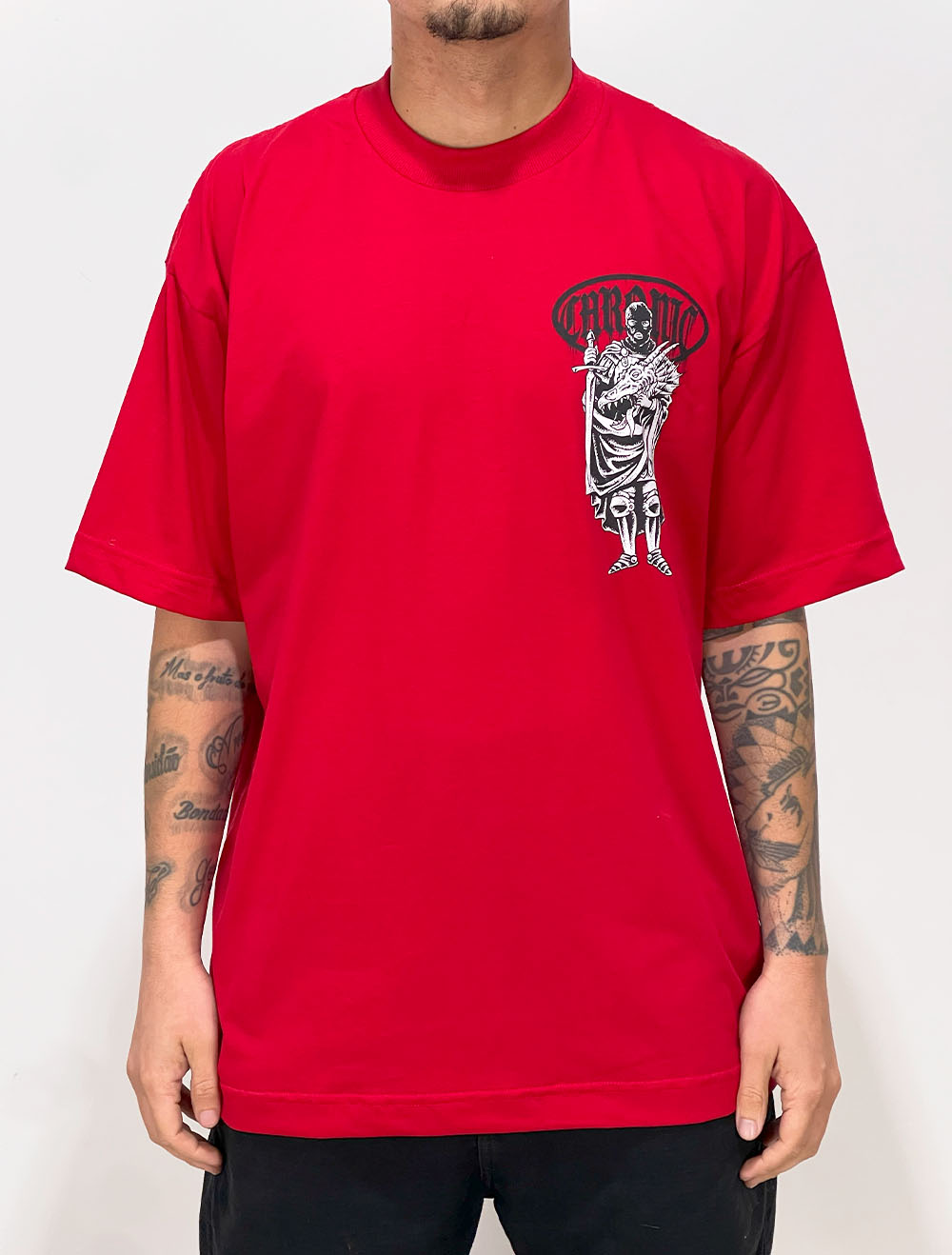 【g-rap】 JON DO / DIA CHRONICS Camiseta Chronic - Sorriso Do Palhaço - Preto - CHRONIC