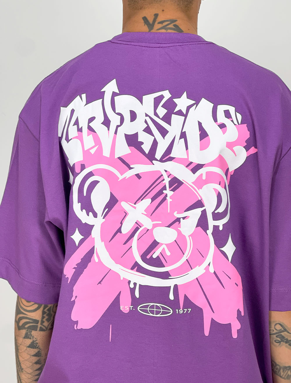 Camiseta Oversized Trip Side Bear Ink