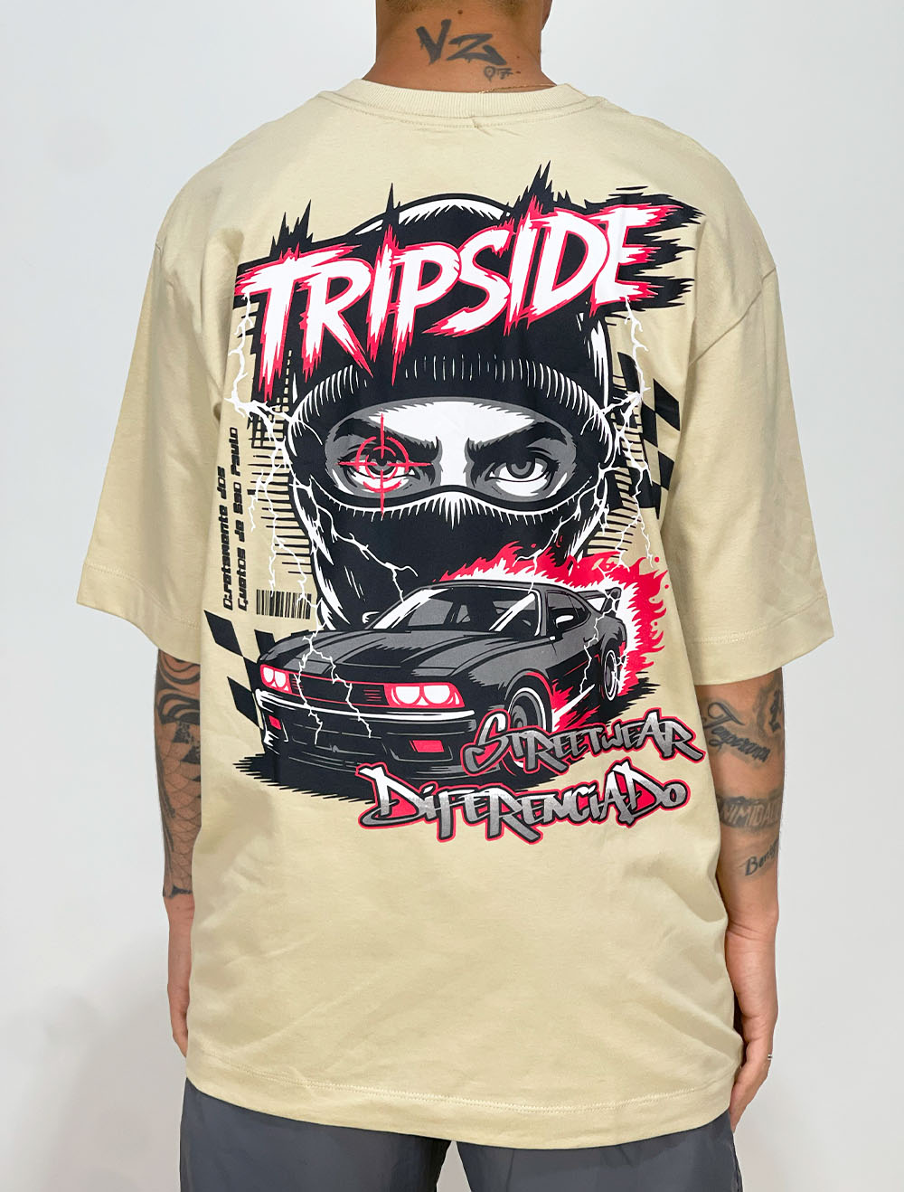 Camiseta Oversized Trip Side Race Fury