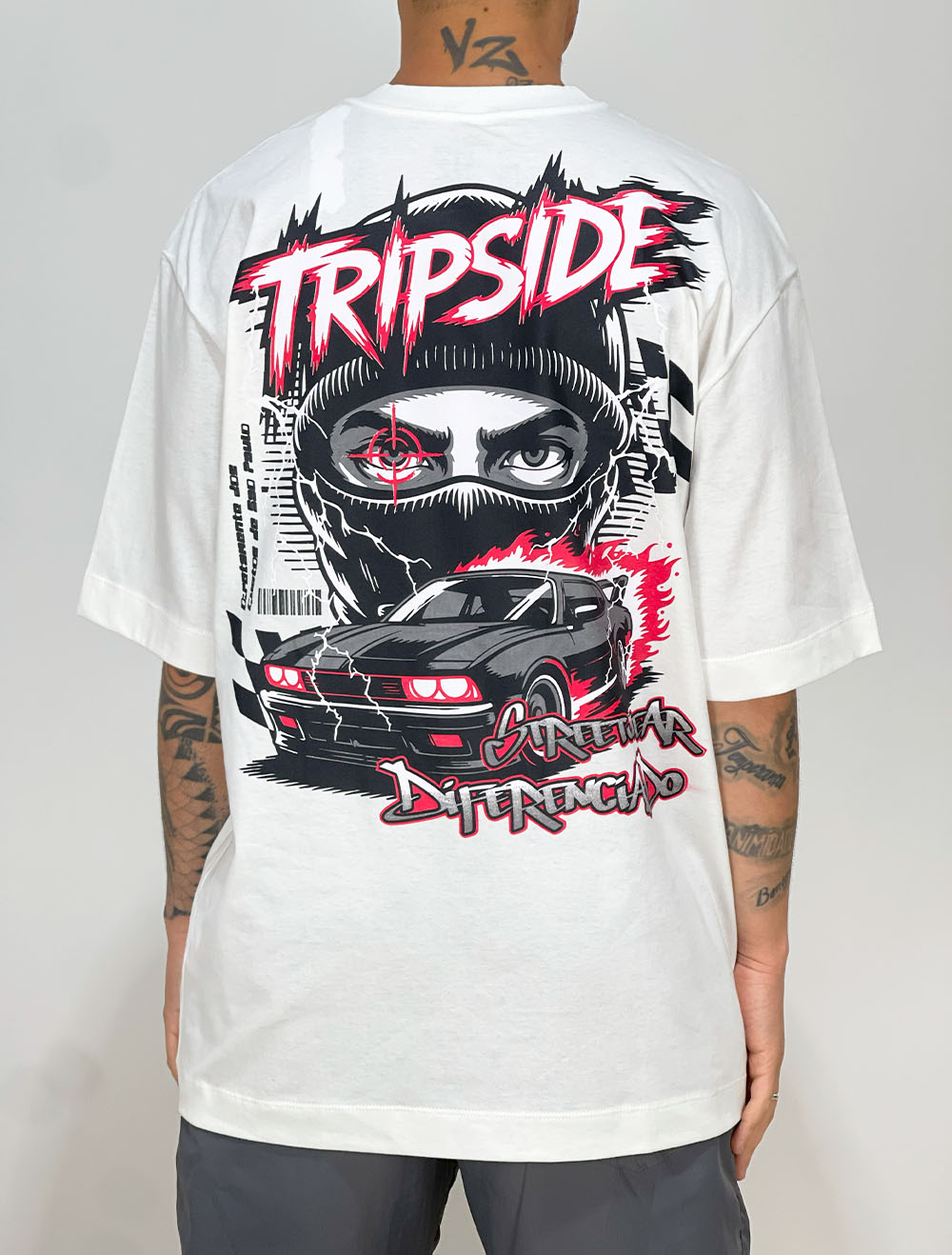 Camiseta Oversized Trip Side Race Fury