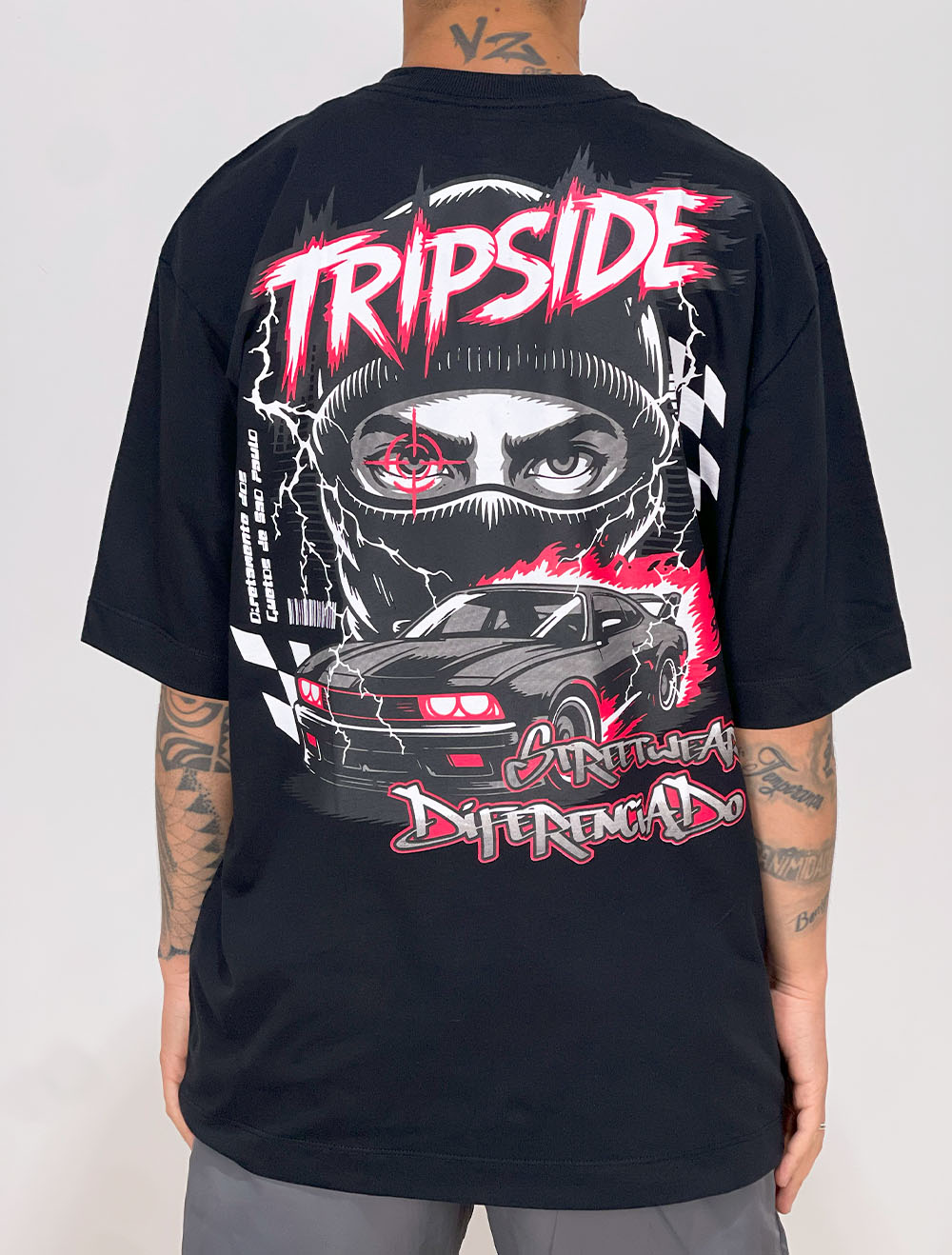 Camiseta Oversized Trip Side Race Fury