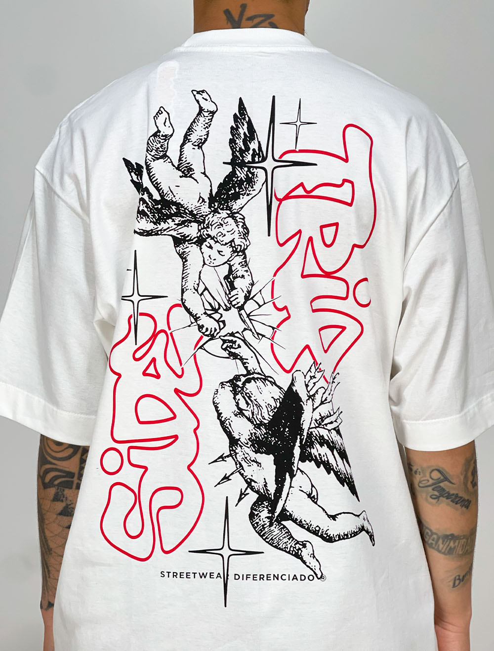 perverze ★ Double Slit Tee / White Regular Long Tee #2/White｜PERVERZE | パーバーズの公式オンラインストア