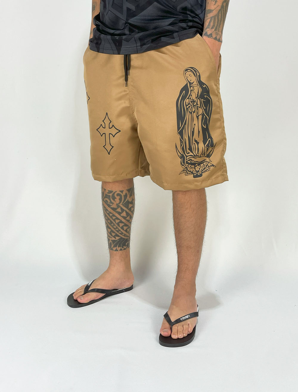 Shorts Tactel Trip Side Guadalupe Cruzes
