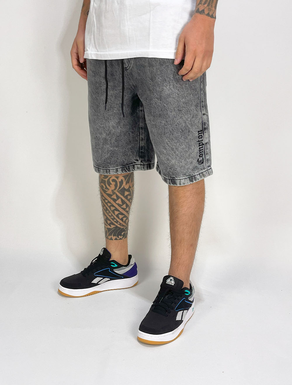 Bermuda Jeans Compton Logo Estonada Basic