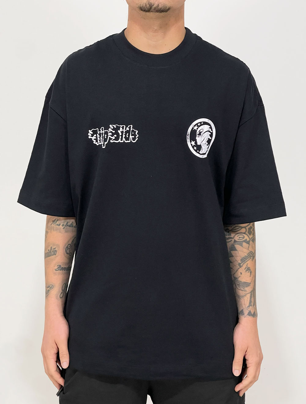 Camiseta Oversized Premium Trip Side Spider Tag