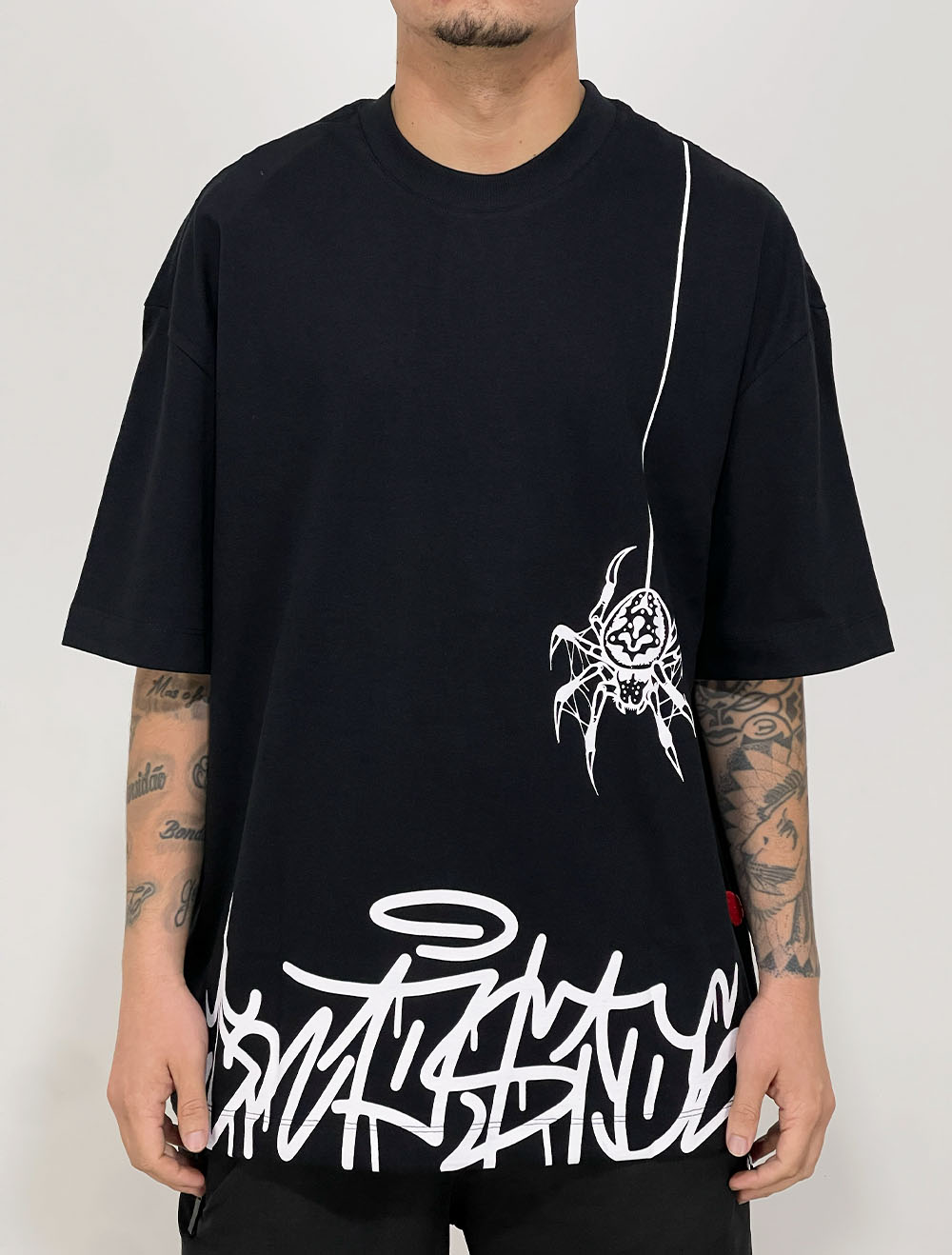 Camiseta Oversized Premium Trip Side Spider Tag