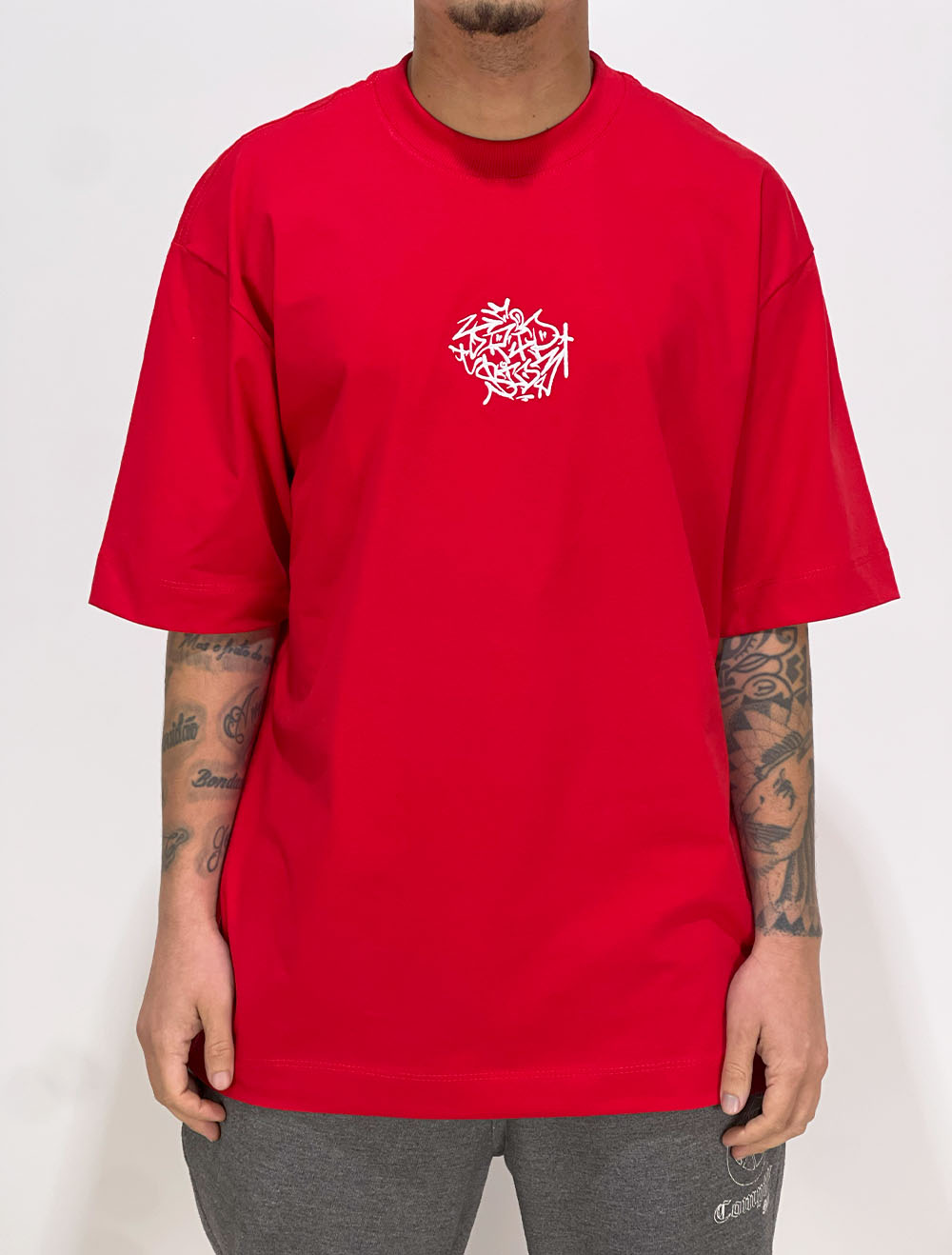 Camiseta Oversized Trip Side Tag Brick
