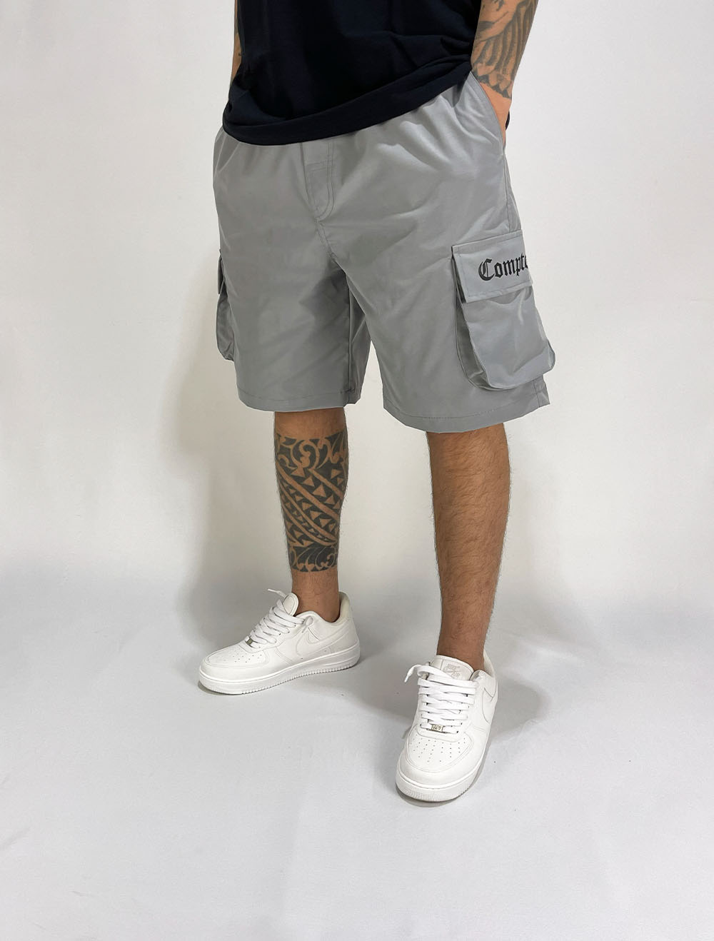 Shorts Médio Cargo Compton Tactel Ripstop bolso Flap