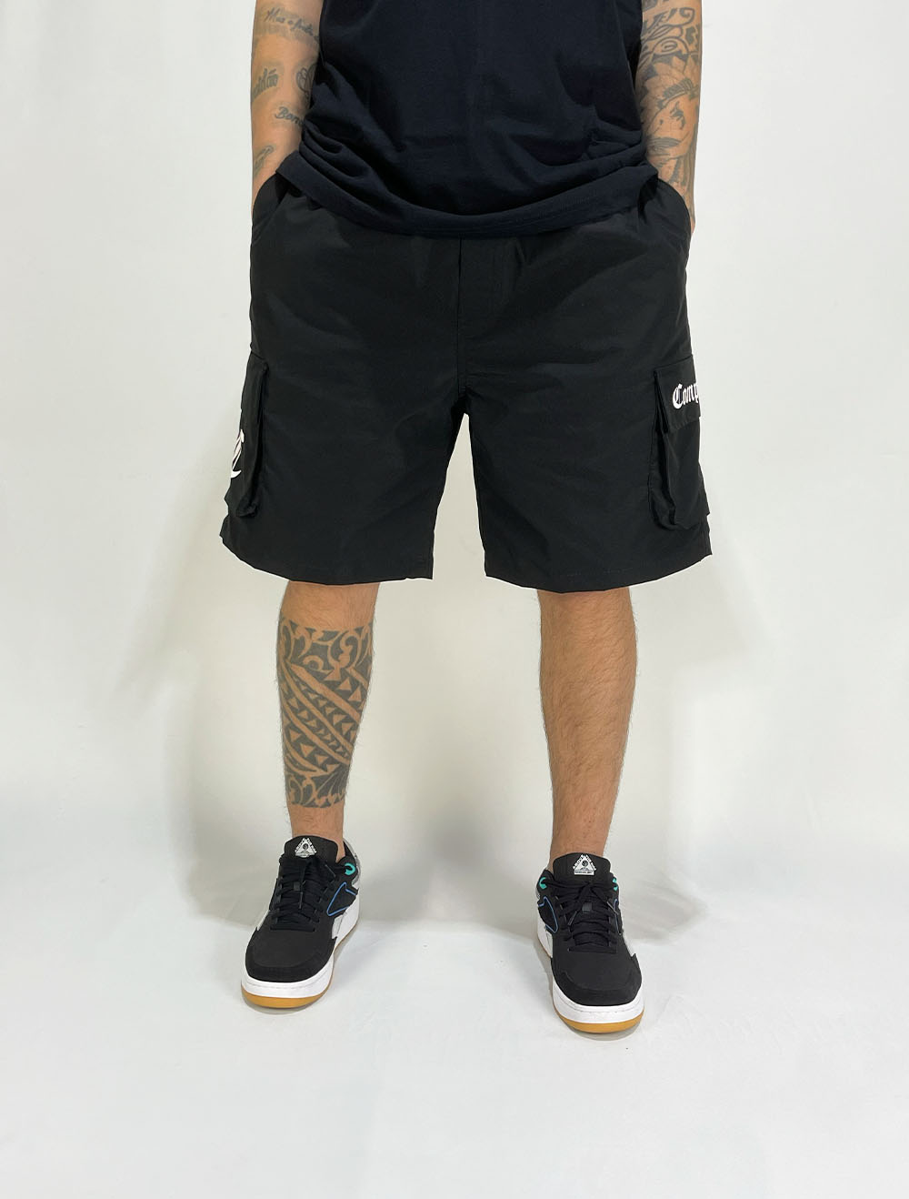 Shorts Médio Cargo Compton Tactel Ripstop bolso Flap